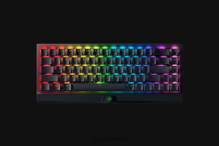 Razer Blackwidow v3 Mini Hyperspeed – Phantom Edition – gelber Schalter – US Tastatur Schwarz 46PD64