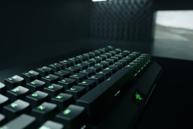 Razer Blackwidow v3 Mini Hyperspeed – gelber Schalter – uns Tastatur Schwarz 46PD63