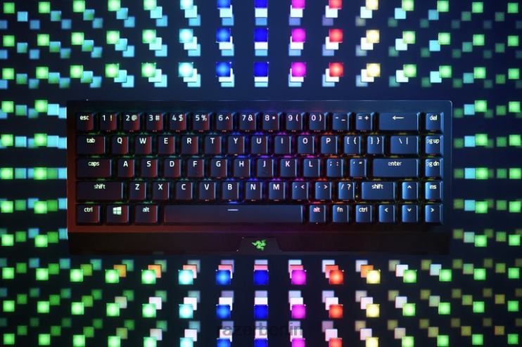Razer Blackwidow v3 Mini Hyperspeed – gelber Schalter – uns Tastatur Schwarz 46PD63