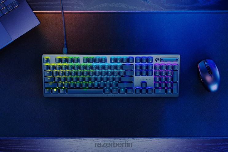 Razer Deathstalker v2 – klickender optischer Schalter – uns Tastatur eine Farbe 46PD67