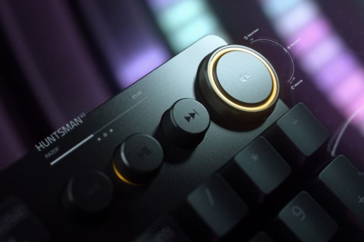 Razer Huntsman v2 – klickender optischer Schalter – uns Tastatur eine Farbe 46PD69