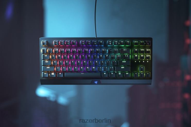 Razer blackwidow v3 tenkeyless – gelber Schalter – uns Tastatur Schwarz 46PD62
