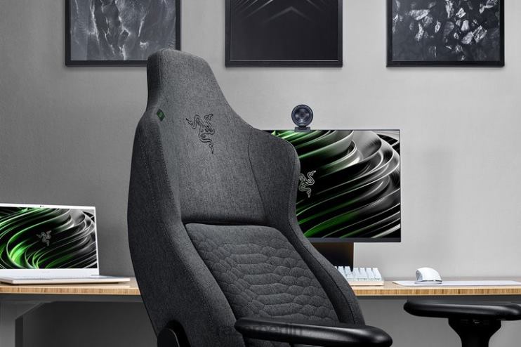 Razer Iskur - dunkelgrauer Stoff Gaming-Stuhl eine Farbe 46PD137