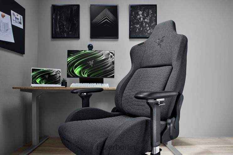 Razer Iskur - dunkelgrauer Stoff Gaming-Stuhl eine Farbe 46PD137